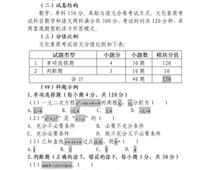 2023年河北省高職單招考試十類 和高職單招對口電子電工類、對口計算機類 文化素質（數學）考試大綱